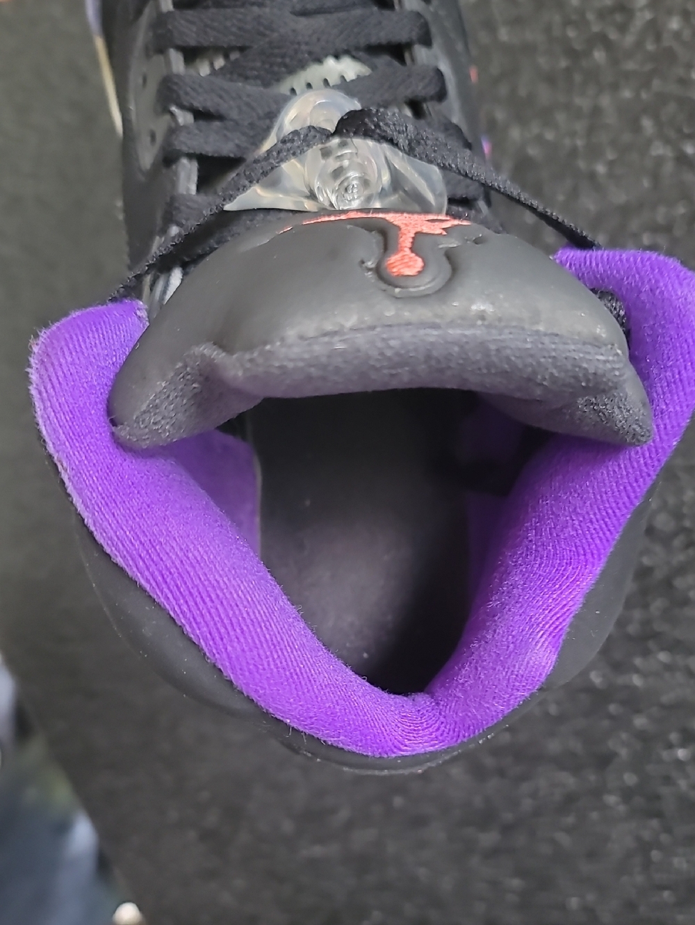 Nike Air Jordan 5 'Raptors' "Ember Glow/Fierce Purple" Wmns 8 Great Condition - Picture 9 of 13